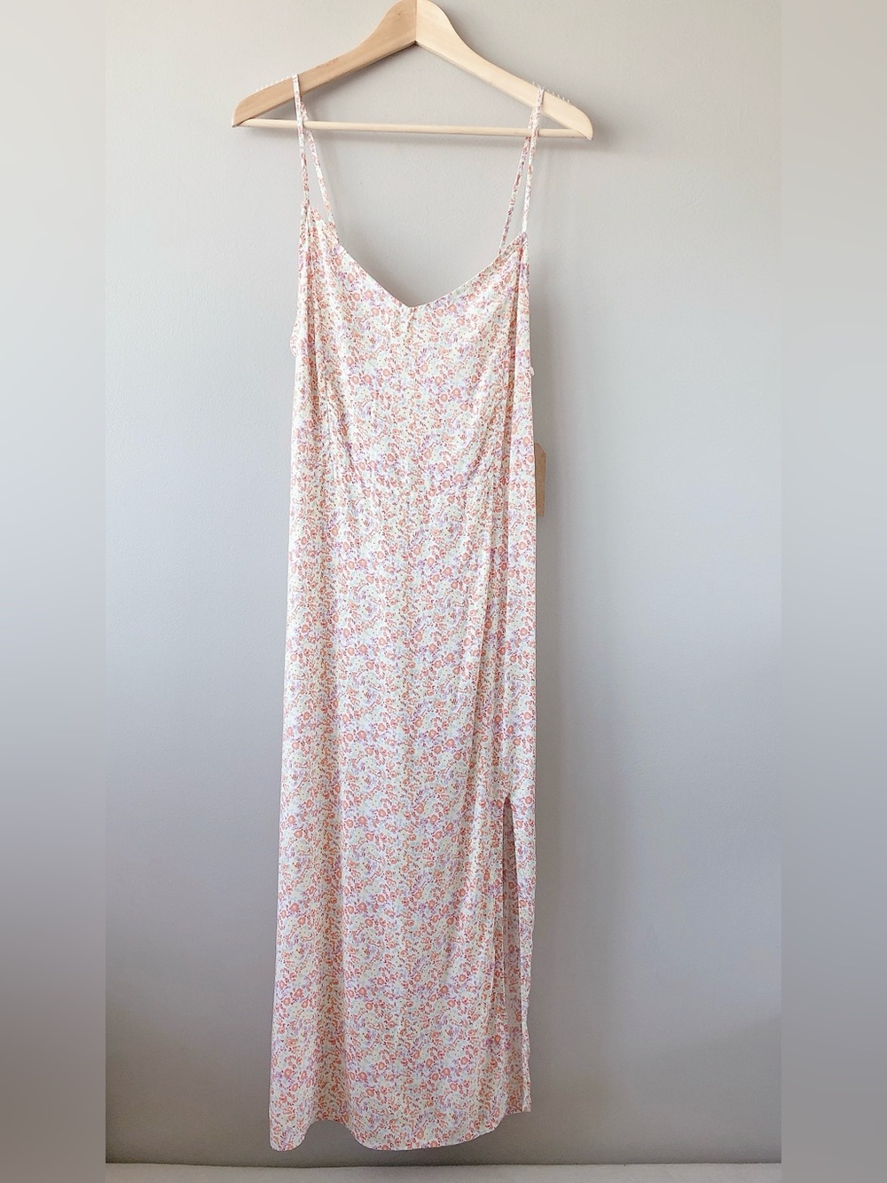 Harlow floral midi dress XL pink lightweight summer dress